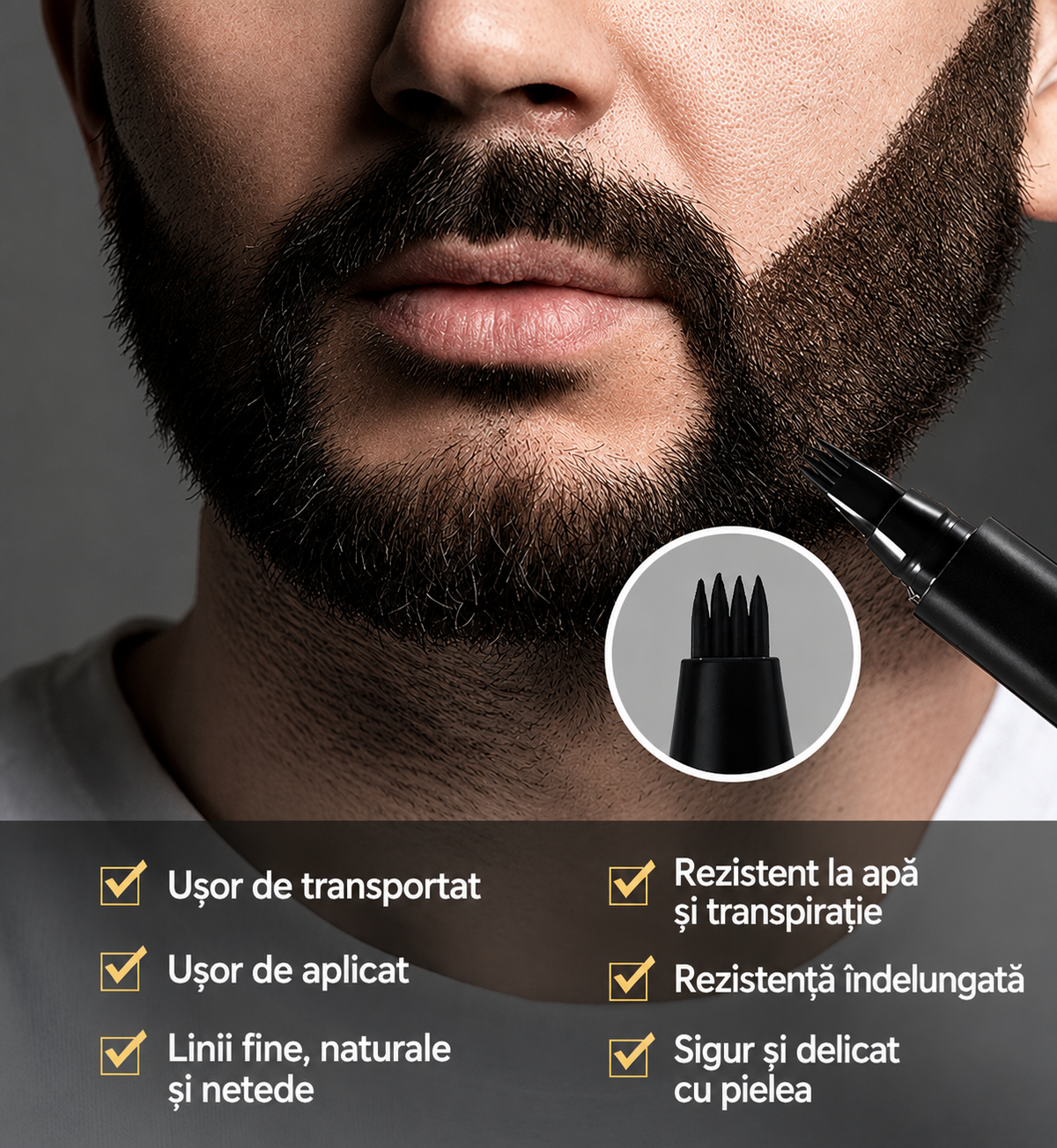 Creion Magic pentru Barbă - Umple instant golurile